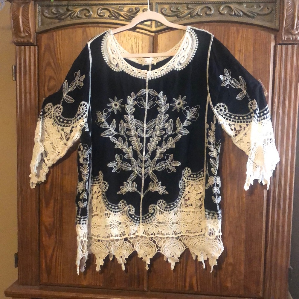 Lace & Embroidery top